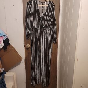 Xhiliration Striped Jumpsuit